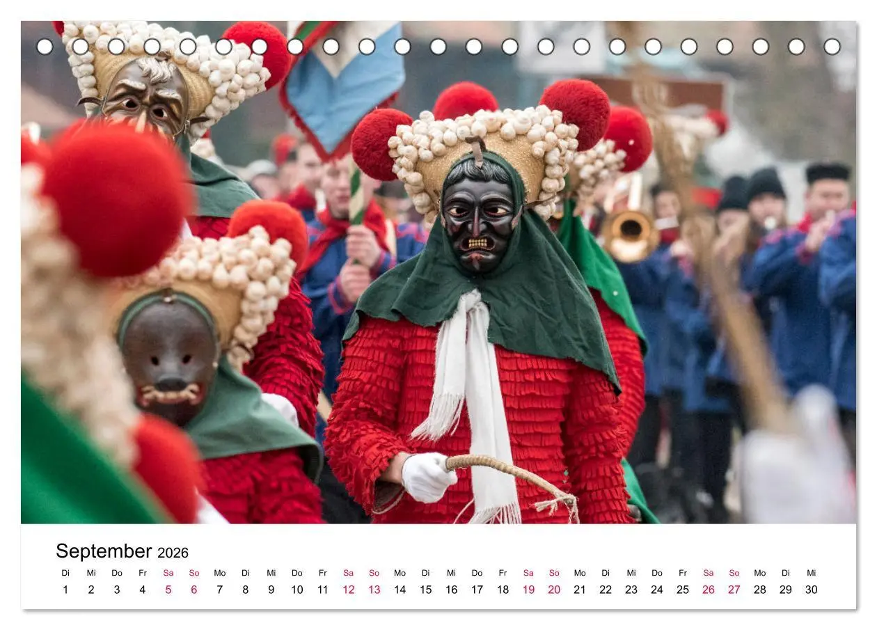 Bild: 9783457667781 | Die Elzacher Fastnacht (Tischkalender 2026 DIN A5 quer), CALVENDO...