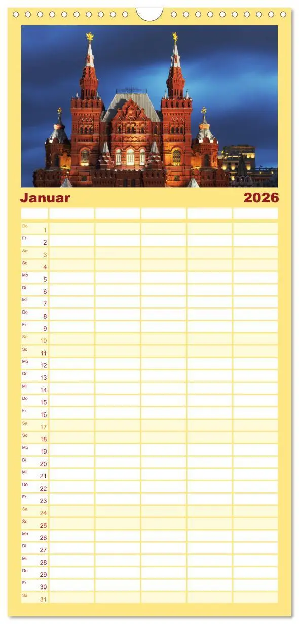 Bild: 9783516517781 | Familienplaner 2026 - Goldenes Russland mit 5 Spalten...