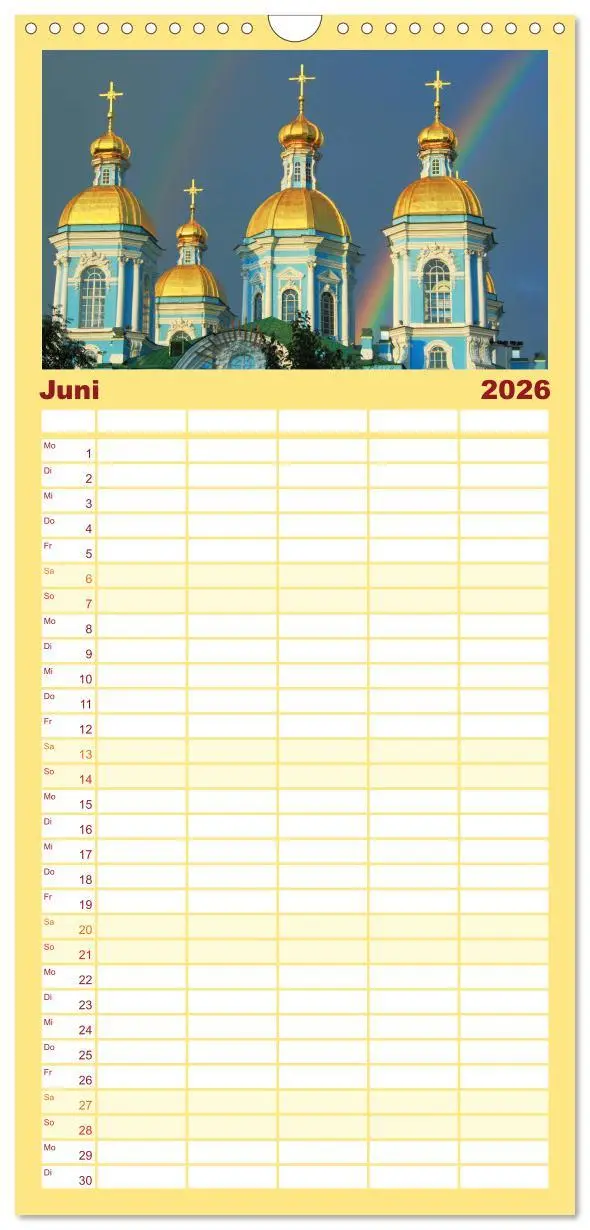 Bild: 9783516517781 | Familienplaner 2026 - Goldenes Russland mit 5 Spalten...