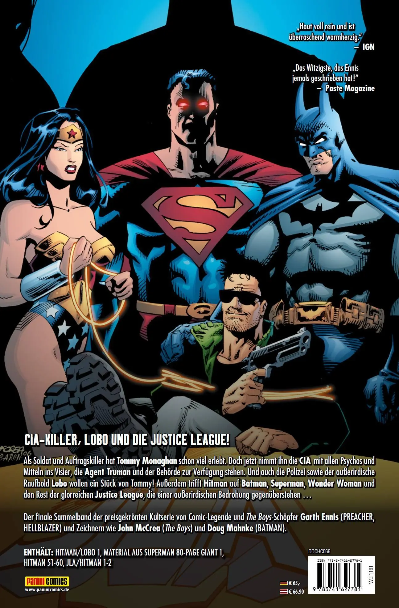 Rückseite: 9783741627781 | Hitman von Garth Ennis (Deluxe Edition) | Bd. 4 (von 4) | Buch | 2022