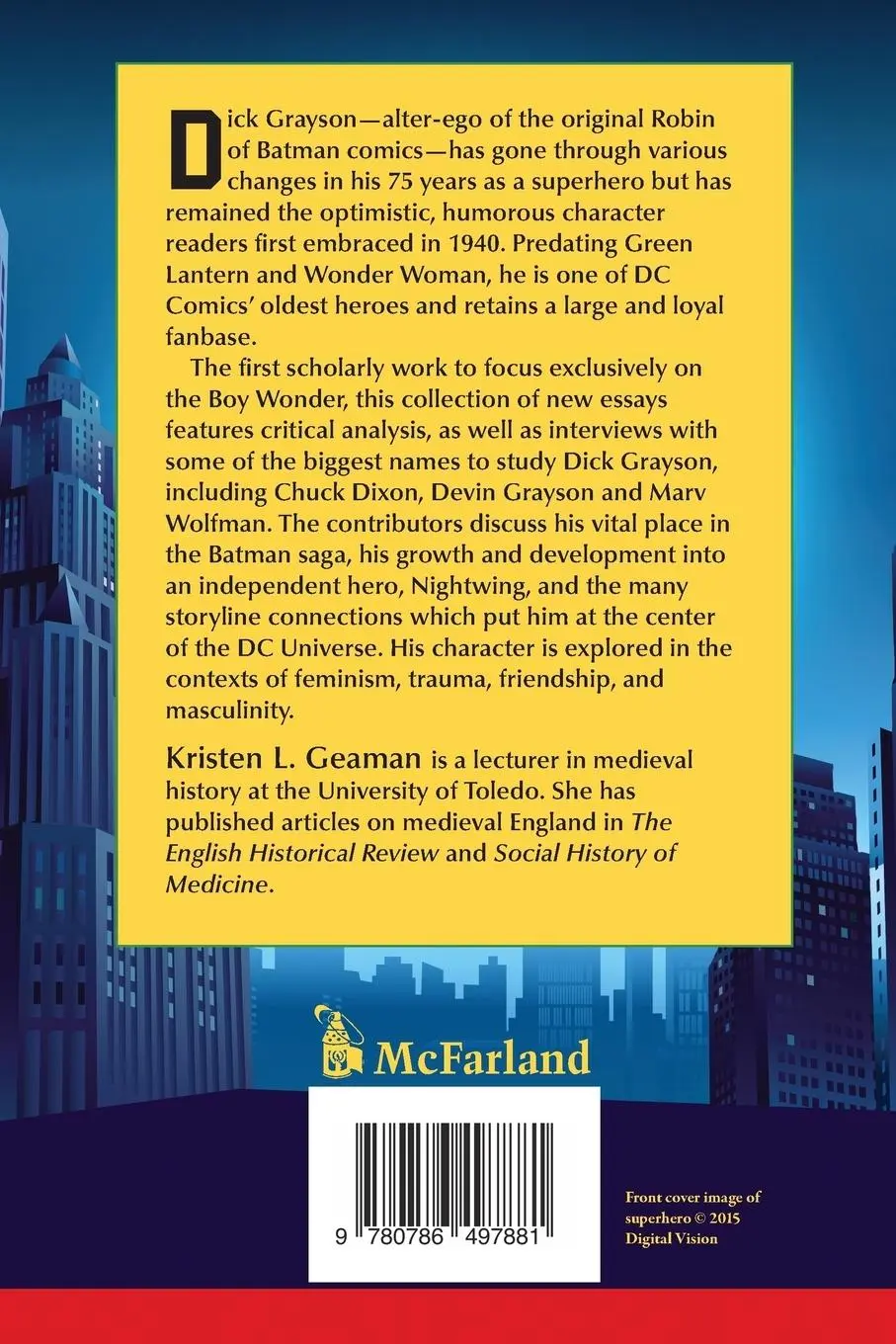 Rückseite: 9780786497881 | Dick Grayson, Boy Wonder | Kristen L. Geaman | Taschenbuch | Englisch