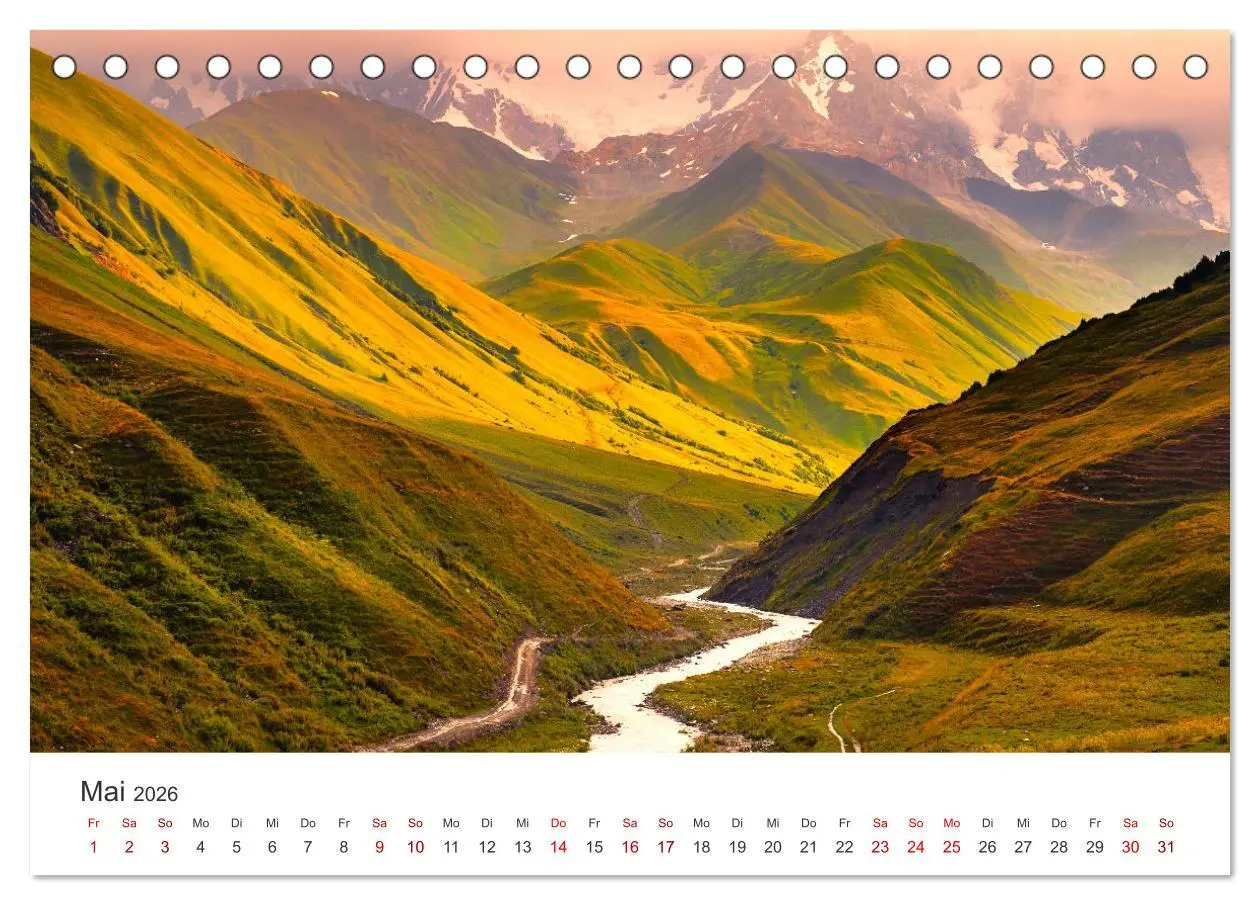 Bild: 9783457417881 | Georgien - Einmalige Landschaften (Tischkalender 2026 DIN A5 quer),...