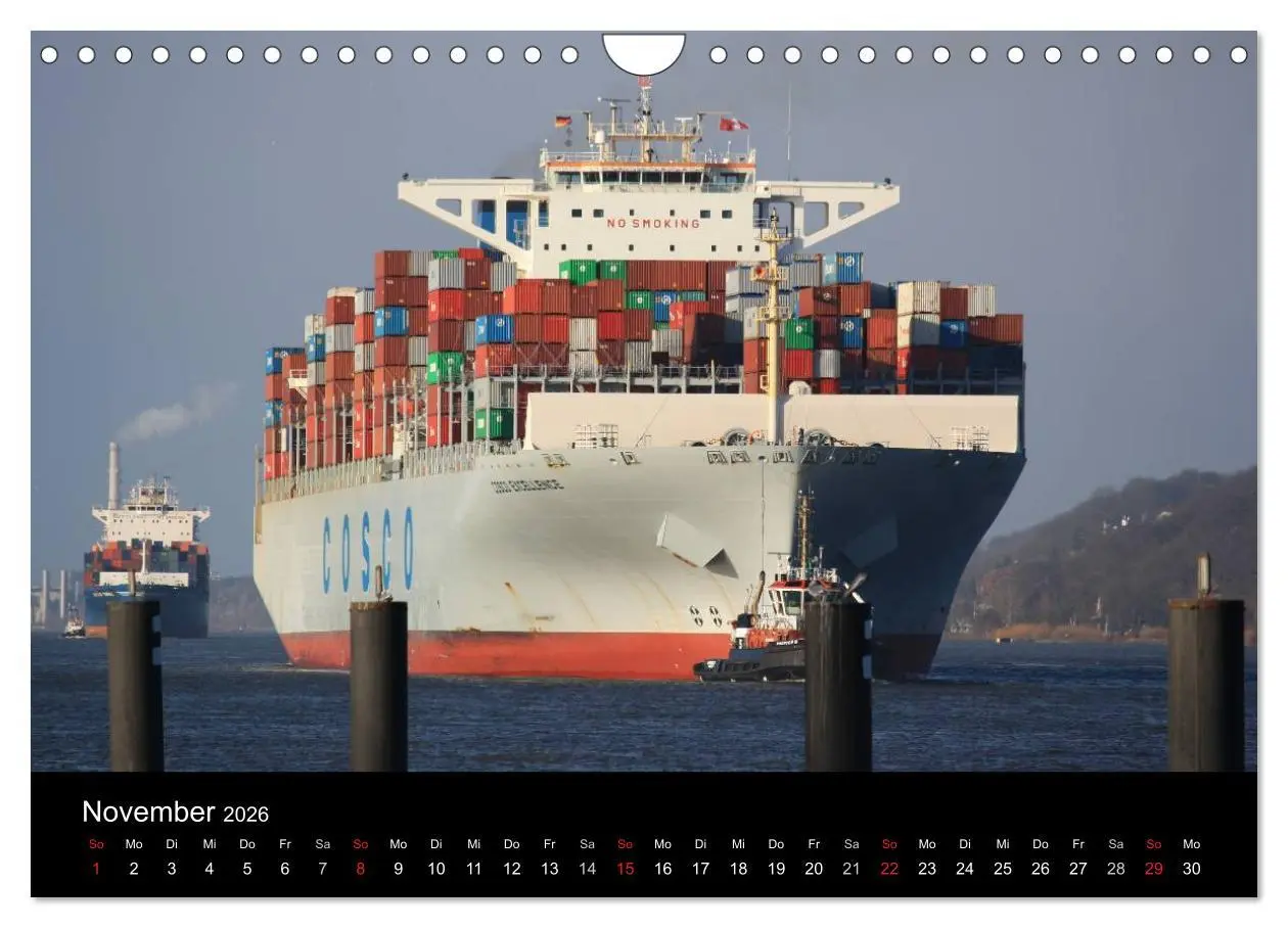 Bild: 9783516127881 | Schiffe auf der Elbe (Wandkalender 2026 DIN A4 quer), CALVENDO...