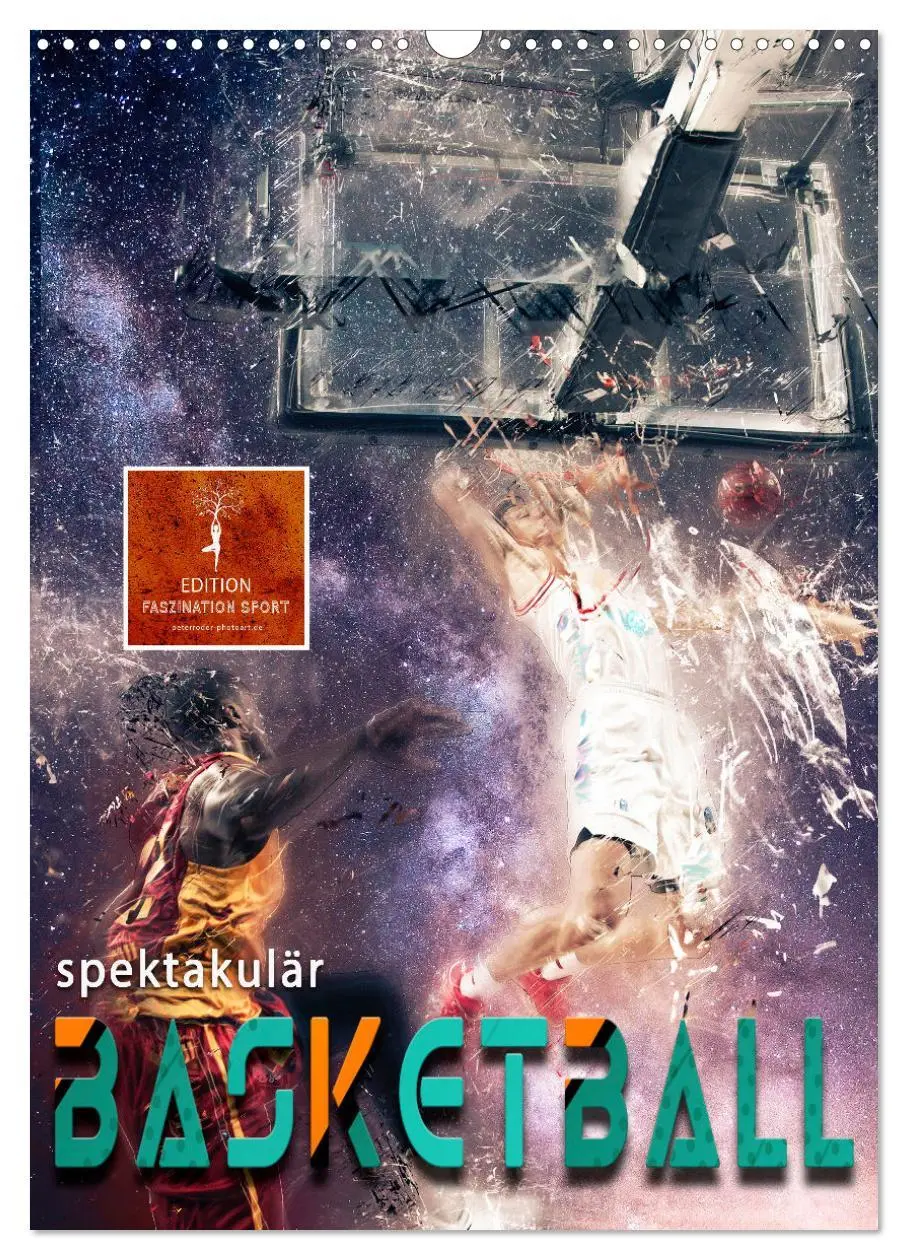 Cover: 9783516367881 | Basketball spektakulär (Wandkalender 2026 DIN A3 hoch), CALVENDO...