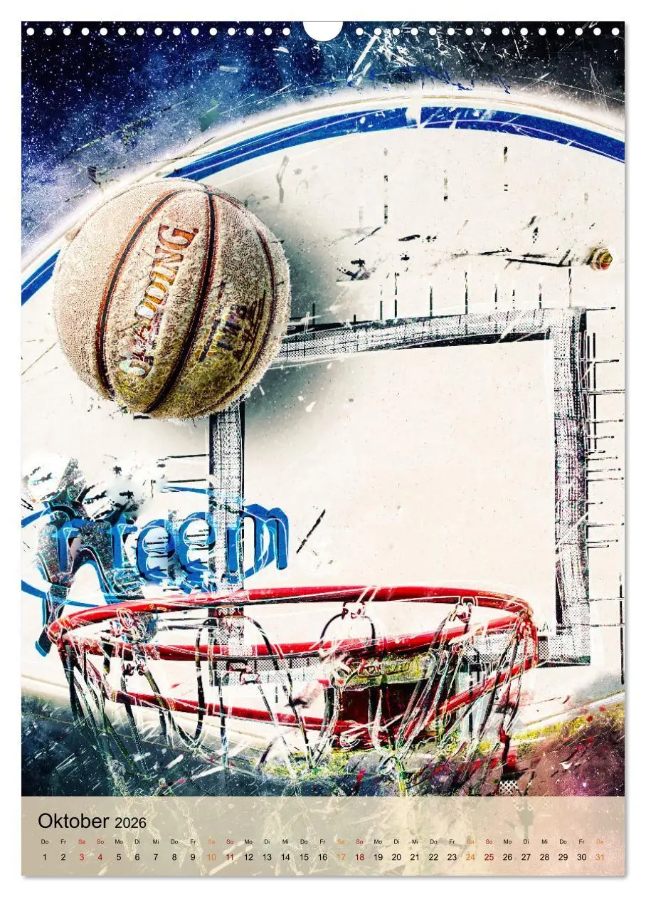 Bild: 9783516367881 | Basketball spektakulär (Wandkalender 2026 DIN A3 hoch), CALVENDO...