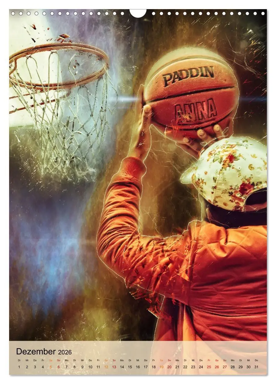 Bild: 9783516367881 | Basketball spektakulär (Wandkalender 2026 DIN A3 hoch), CALVENDO...