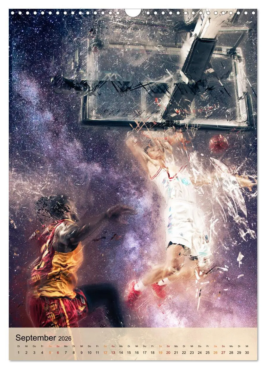 Bild: 9783516367881 | Basketball spektakulär (Wandkalender 2026 DIN A3 hoch), CALVENDO...