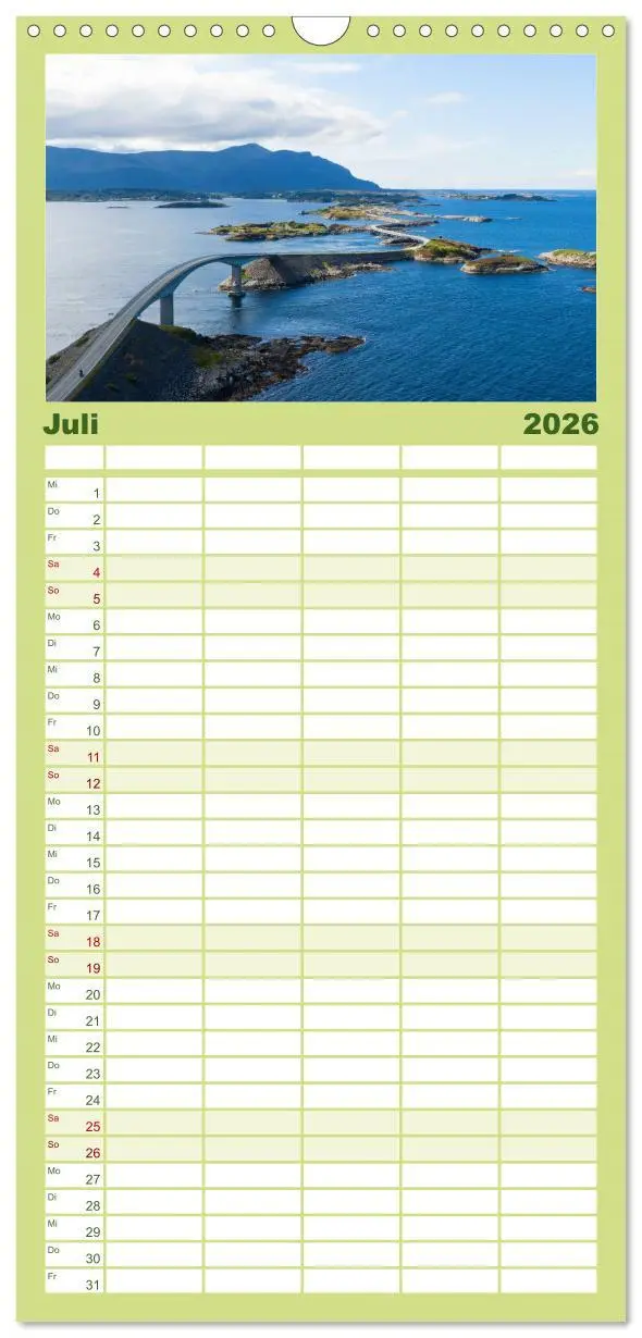 Bild: 9783516507881 | Familienplaner 2026 - Norwegen - Das wunderschöne Land im Norden....