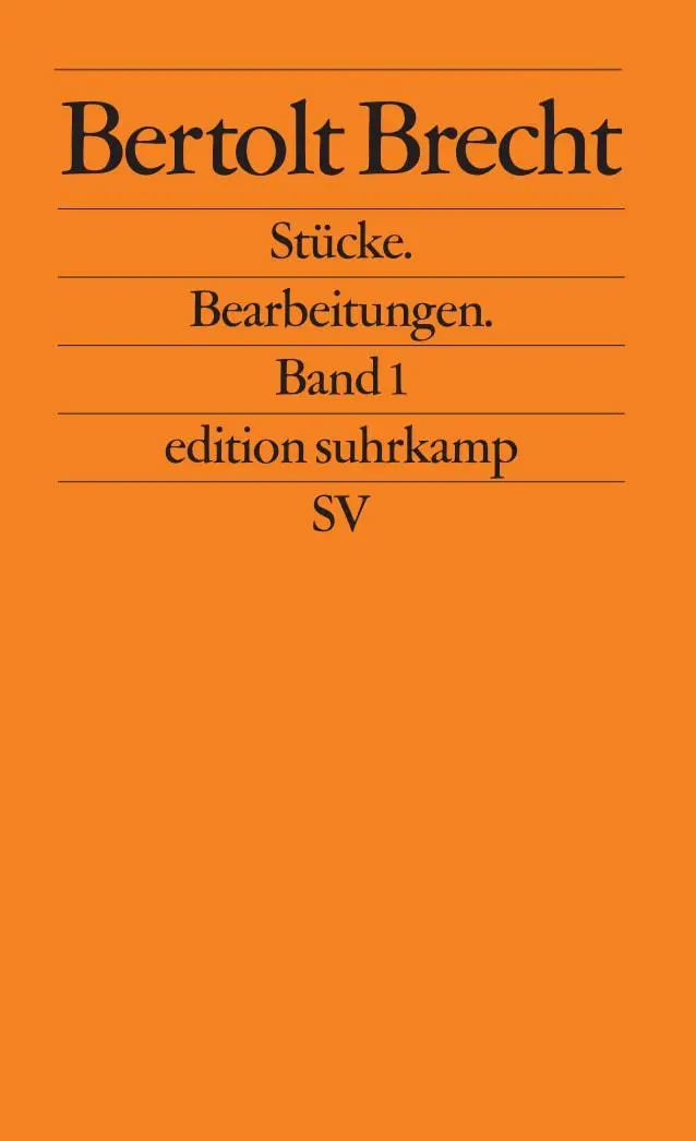 Cover: 9783518107881 | Stücke. Bearbeitungen I | Bertolt Brecht | Taschenbuch | 276 S. | 1984
