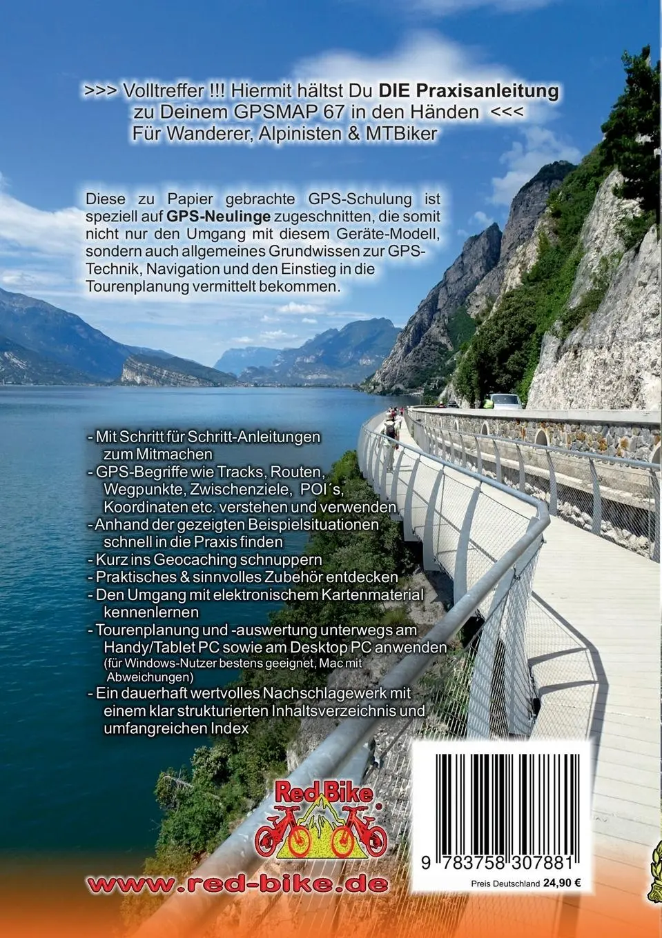 Rückseite: 9783758307881 | GPS Praxisbuch Garmin GPSMAP 67 | Red Bike Nußdorf a. Inn | Buch