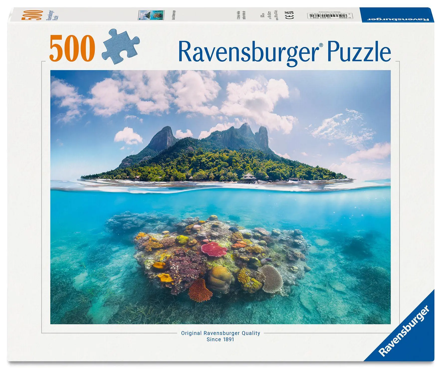 Cover: 4005555017981 | Erwachsenenpuzzle 500 Teile - Insel und Korallenwelt | Spiel | Deutsch