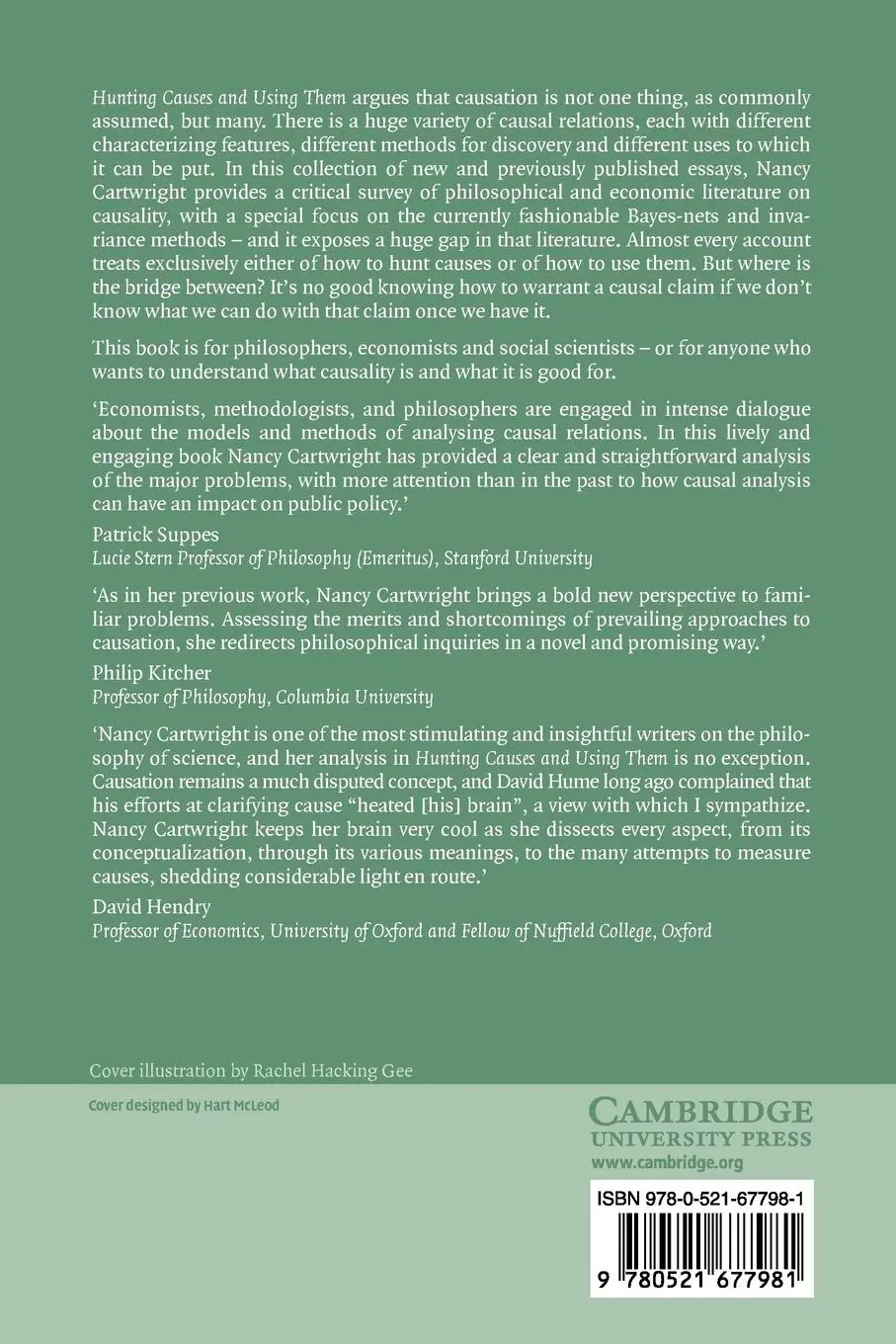 Rückseite: 9780521677981 | Hunting Causes and Using Them | Approaches in Philosophy and Economics