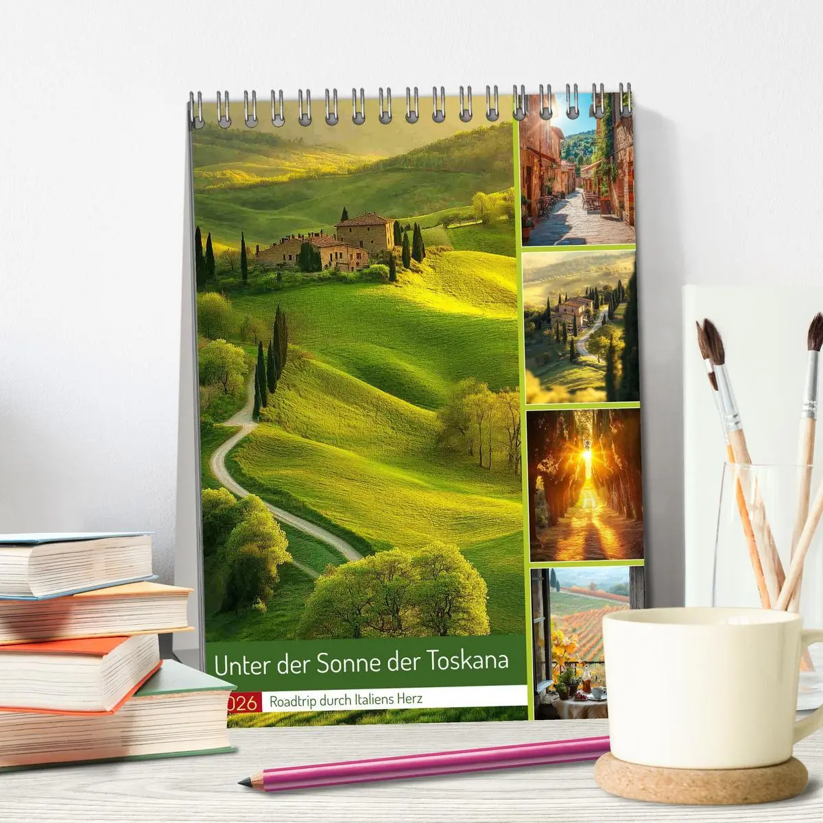 Bild: 9783457267981 | Unter der Sonne der Toskana (Tischkalender 2026 DIN A5 hoch),...