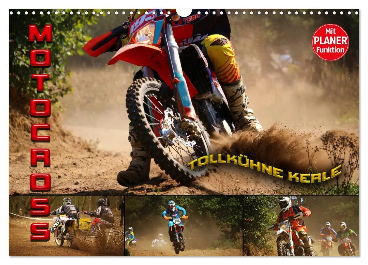 Cover: 9783457887981 | Motocross - tollkühne Kerle (Wandkalender 2026 DIN A3 quer),...