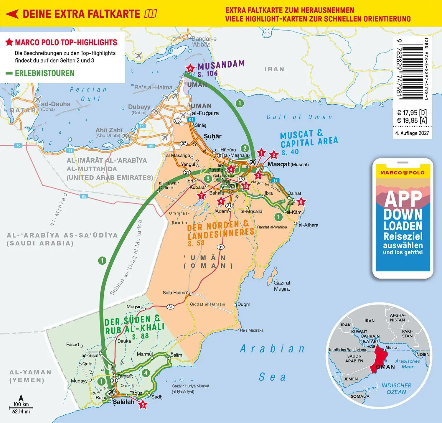 Rückseite: 9783829747981 | MARCO POLO Reiseführer Oman | Jobst Krumpeter | Taschenbuch | 144 S.