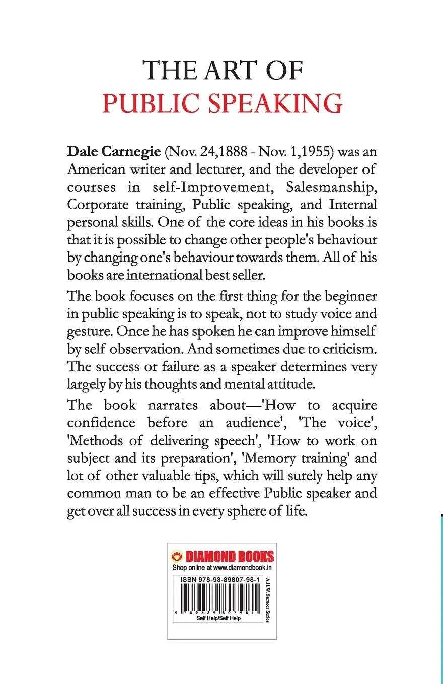 Rückseite: 9789389807981 | The Art of Public Speaking | Dale Carnegie | Taschenbuch | Englisch