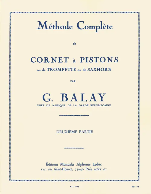 Cover: 9790046157981 | Méthode complète vol.2 pour cornet a pistons, trompette ou saxhorn