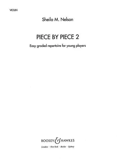 Cover: 9790060087981 | Piece by Piece | Sheila Mary Nelson | Notenblätter (ungebunden) | 1997