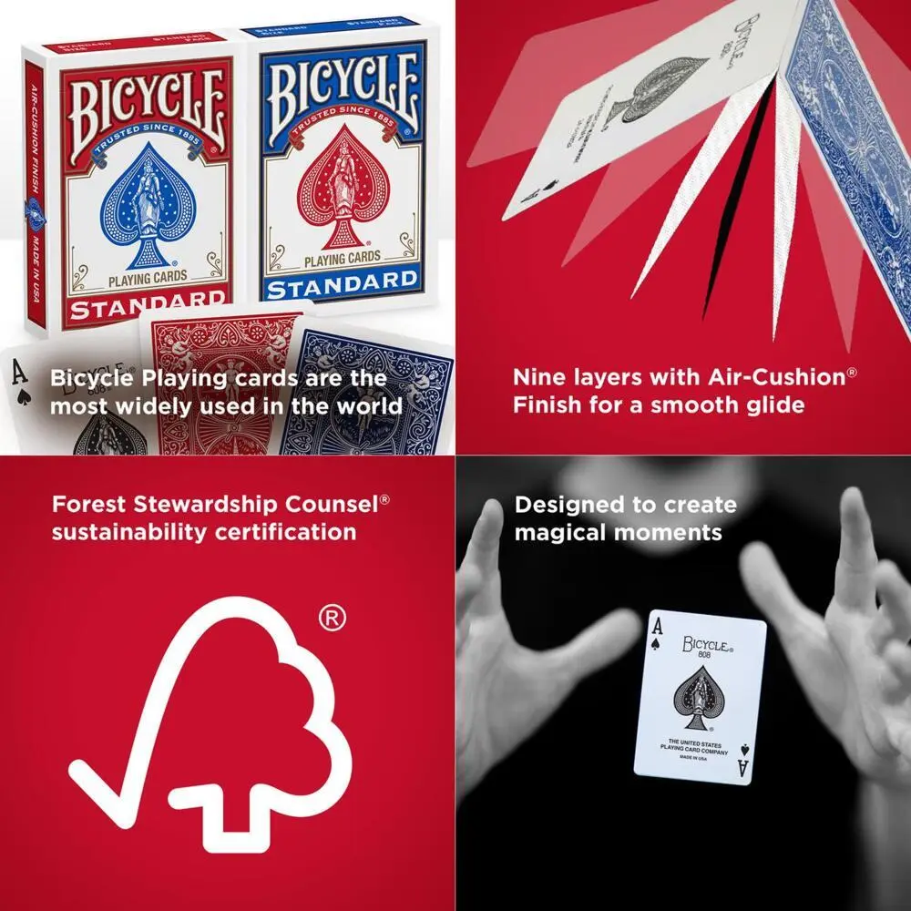 Bild: 73854608081 | Bicycle Gold Standard 2-Pack Red &amp; Blue | Company | Spiel | 2 Bde/Tle