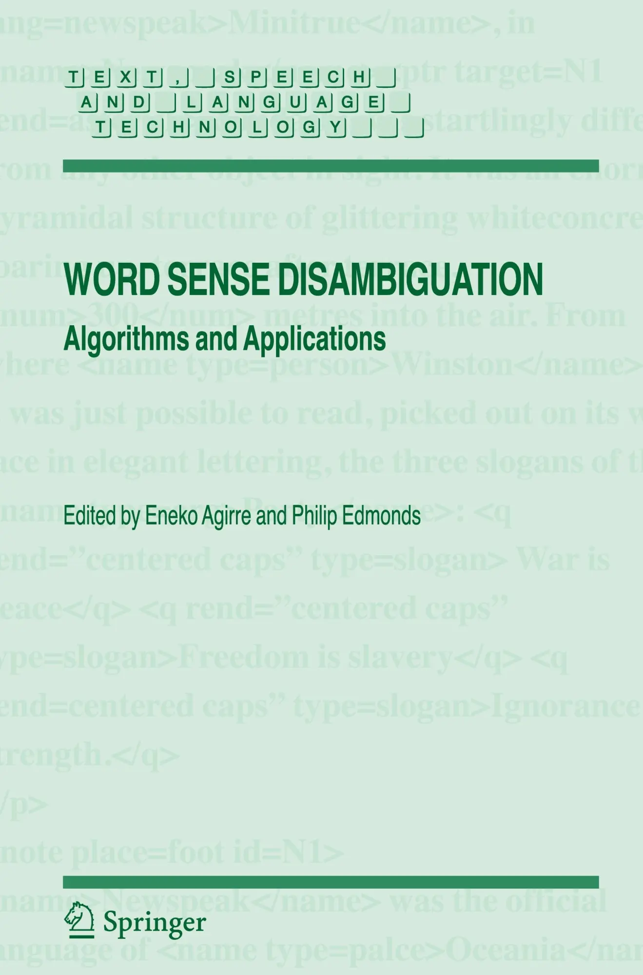 Cover: 9781402048081 | Word Sense Disambiguation | Algorithms and Applications | Buch | xxii