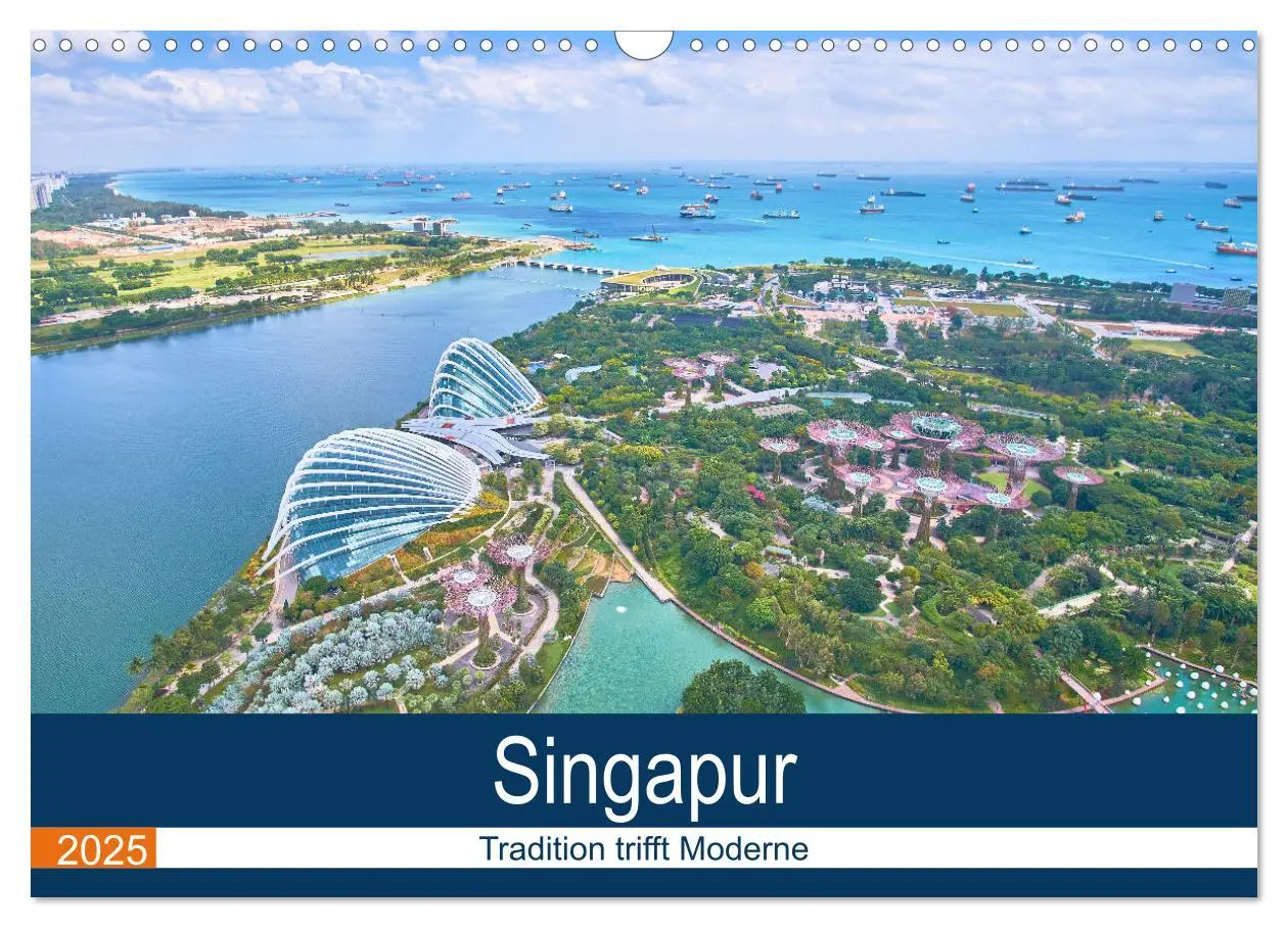 Cover: 9783435068081 | Singapur - Tradition trifft Moderne (Wandkalender 2025 DIN A3...