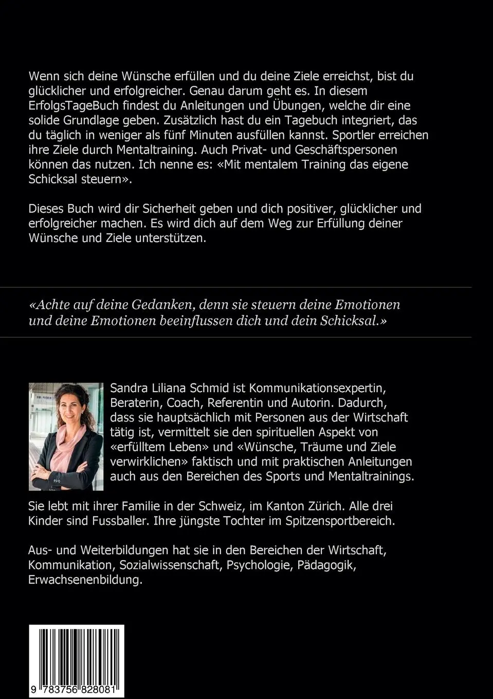 Rückseite: 9783756828081 | Das ErfolgsTageBuch | Sandra Liliana Schmid | Taschenbuch | Paperback