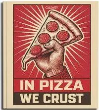Cover: 9783766728081 | In Pizza we crust | Die Welt is(s)t eine Scheibe | Hubertus Tzschirner