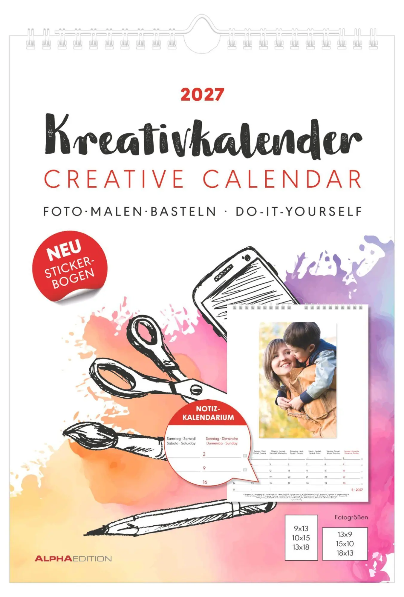 Cover: 4069095018181 | Kreativkalender A4 Notiz 2027 | Neumann Verlage GmbH &amp; Co KG | datiert