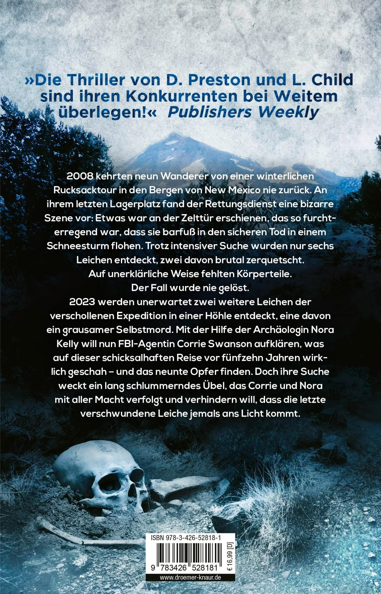 Rückseite: 9783426528181 | Old Bones - Das neunte Opfer | Douglas Preston (u. a.) | Taschenbuch