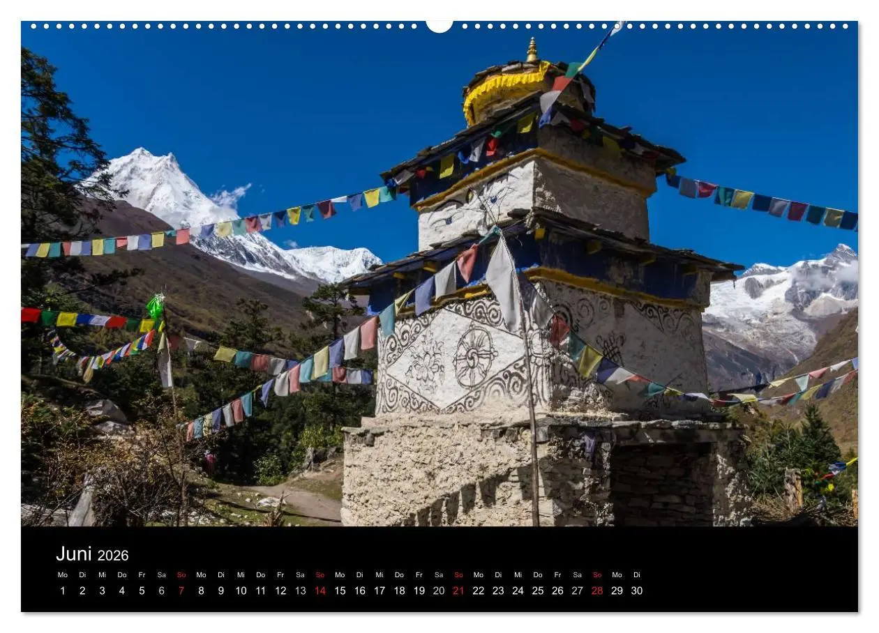 Bild: 9783516098181 | Buddhismus im Himalaya (Wandkalender 2026 DIN A2 quer), CALVENDO...