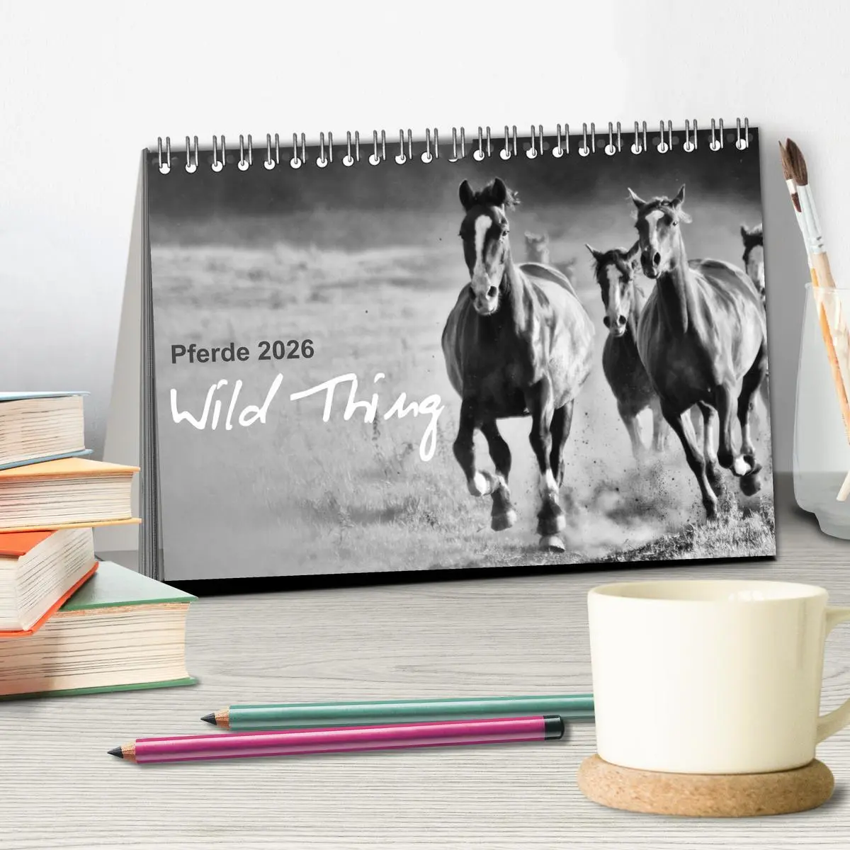Bild: 9783516168181 | Pferde 2026 Wild Thing (Tischkalender 2026 DIN A5 quer), CALVENDO...