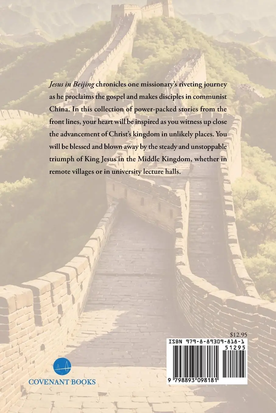 Rückseite: 9798893098181 | Jesus in Beijing | A Missionary Memoir of Christ's Victory in China