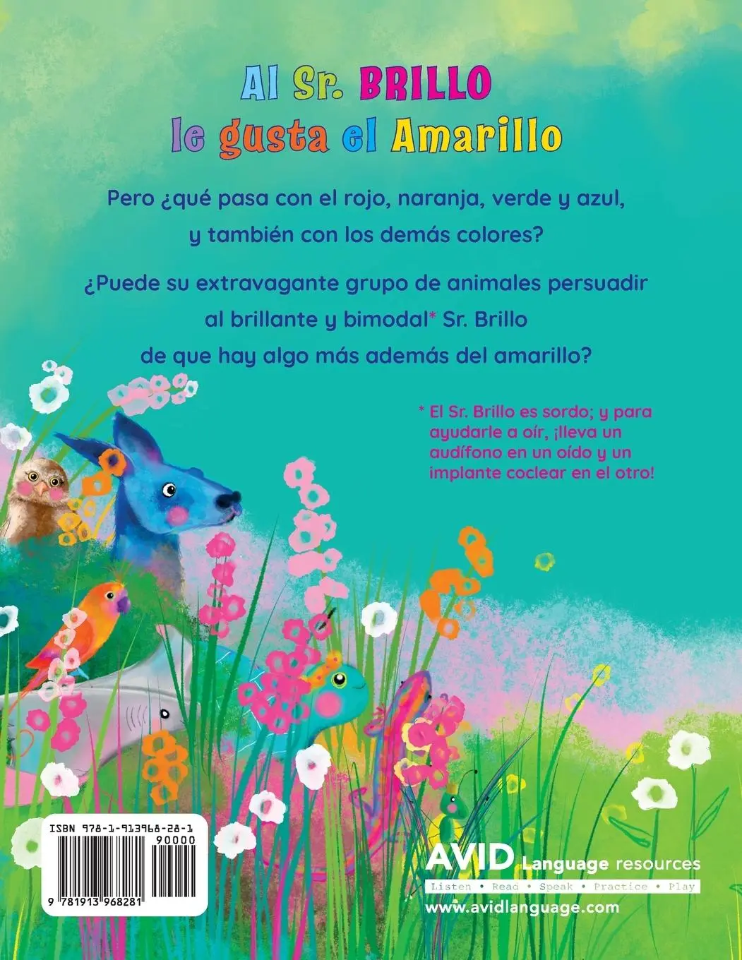 Rückseite: 9781913968281 | Al Sr. Brillo le gusta el Amarillo | Tanya Saunders | Taschenbuch