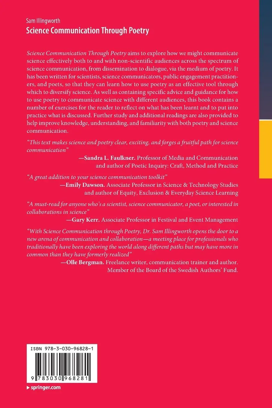 Rückseite: 9783030968281 | Science Communication Through Poetry | Sam Illingworth | Taschenbuch