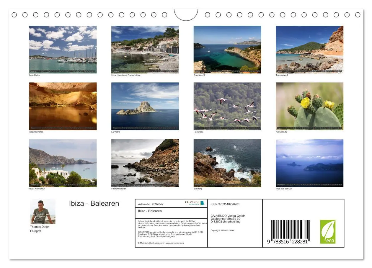 Bild: 9783516228281 | Ibiza - Balearen (Wandkalender 2026 DIN A4 quer), CALVENDO...
