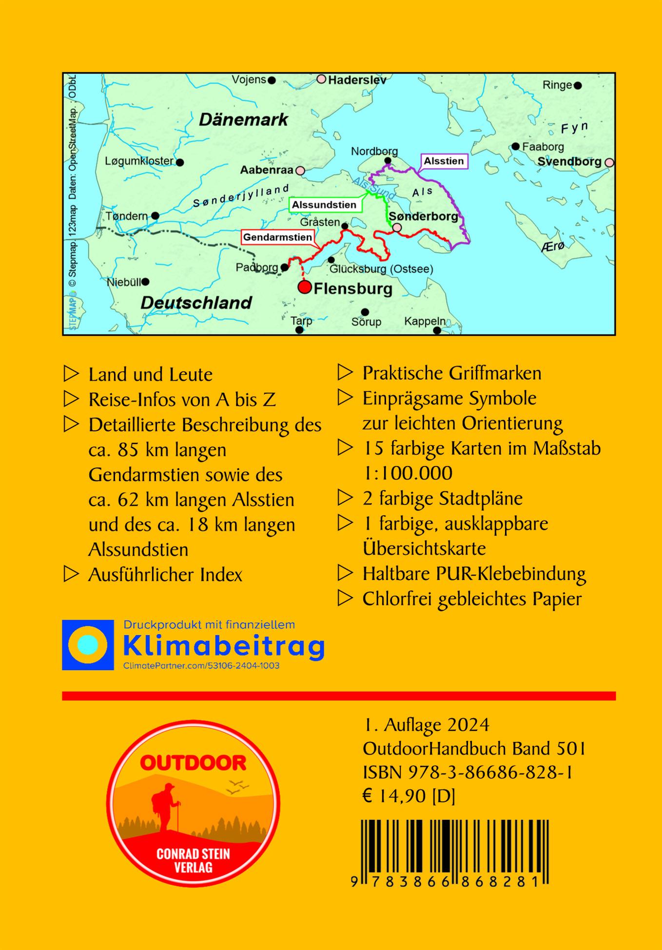 Rückseite: 9783866868281 | Dänemark: Gendarmstien mit Alsstien und Alssundstien | Barelds | Buch