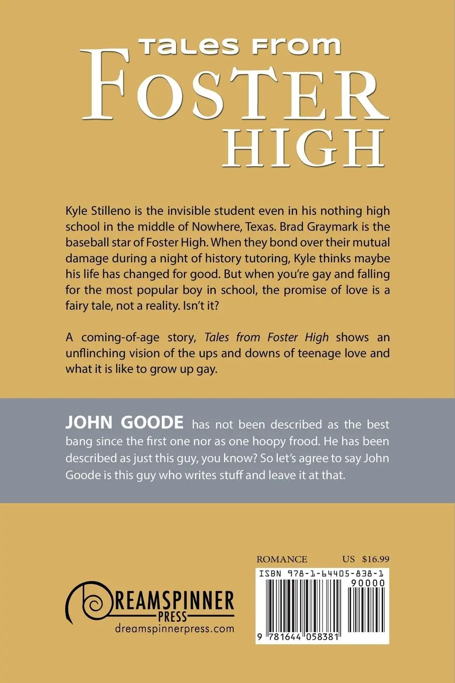 Rückseite: 9781644058381 | Tales From Foster High | John Goode | Taschenbuch | Englisch | 2020