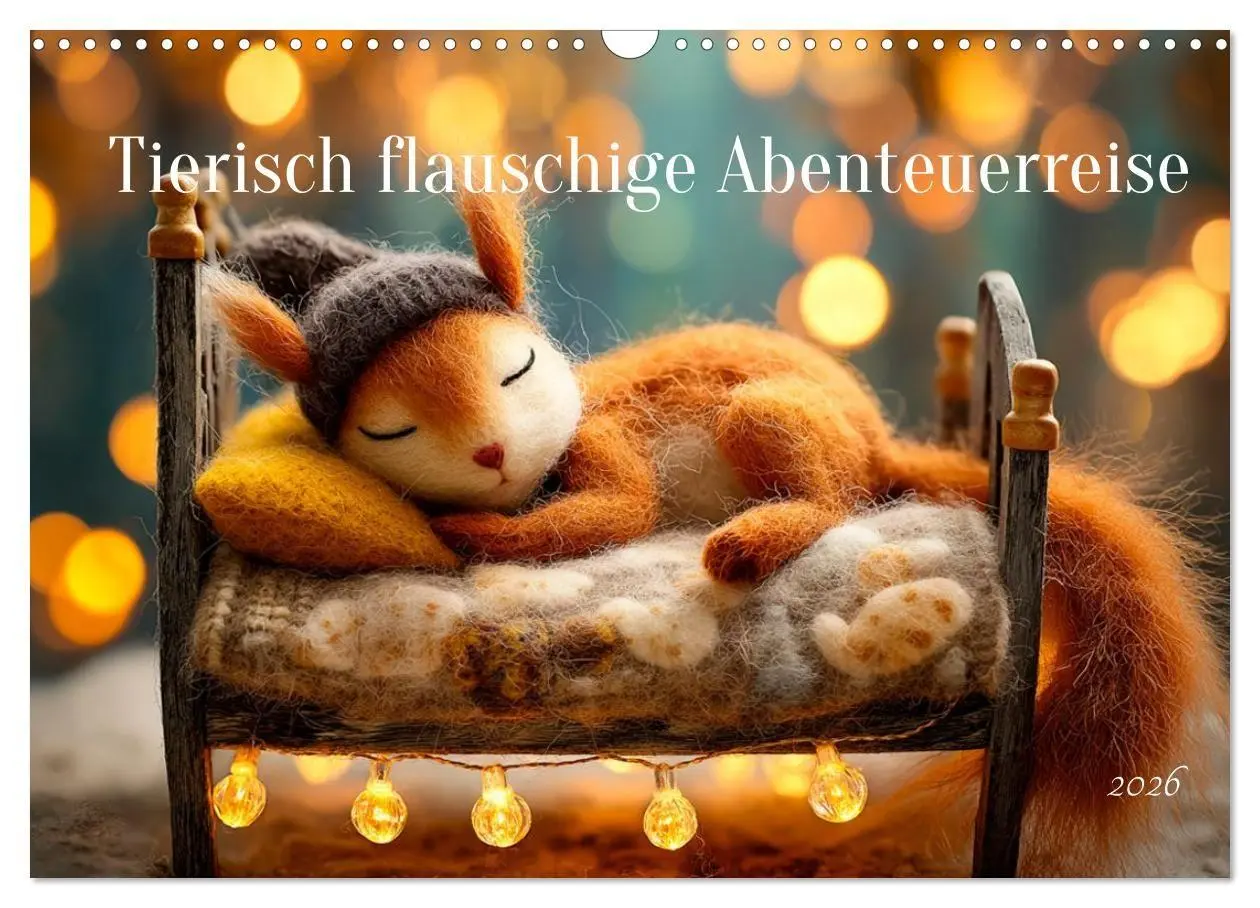 Cover: 9783516698381 | Tierisch flauschige Abenteuerreise (Wandkalender 2026 DIN A3 quer),...