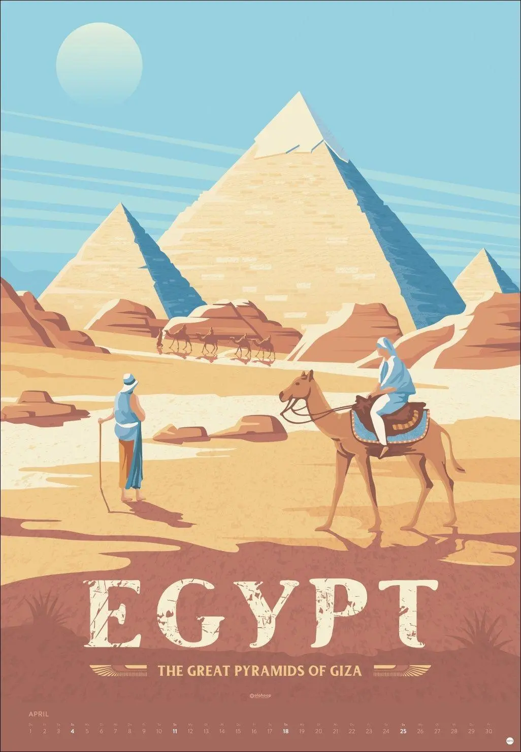 Bild: 9783756418381 | Travel the World Posterkalender 2027 | Olahoop Travel Posters | 14 S.