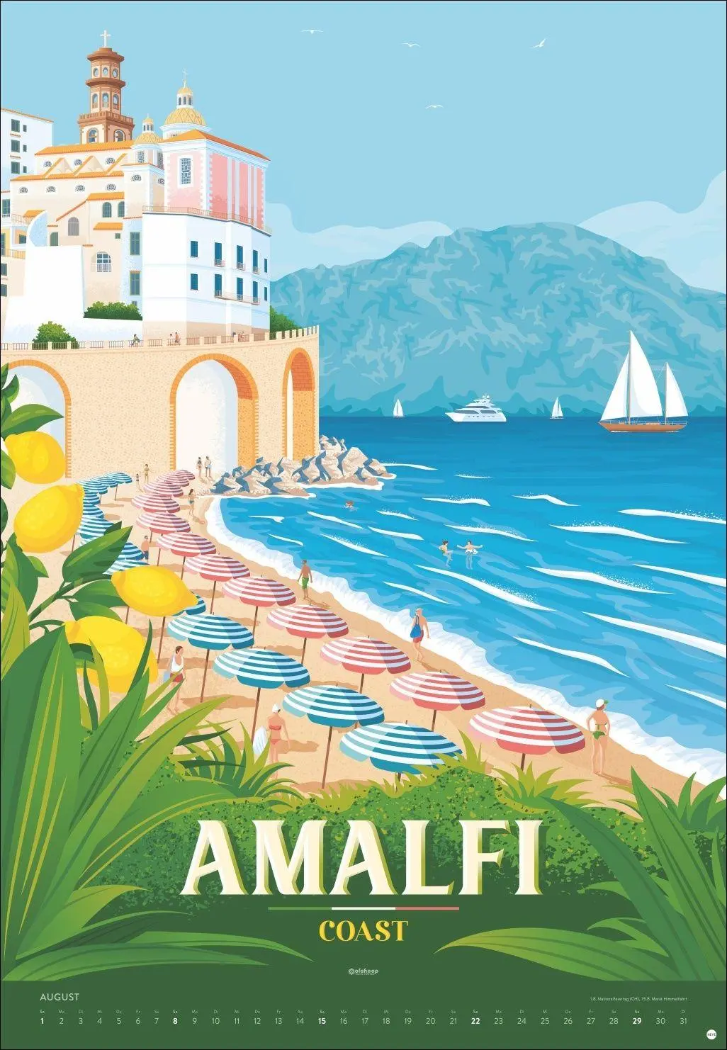 Bild: 9783756418381 | Travel the World Posterkalender 2027 | Olahoop Travel Posters | 14 S.