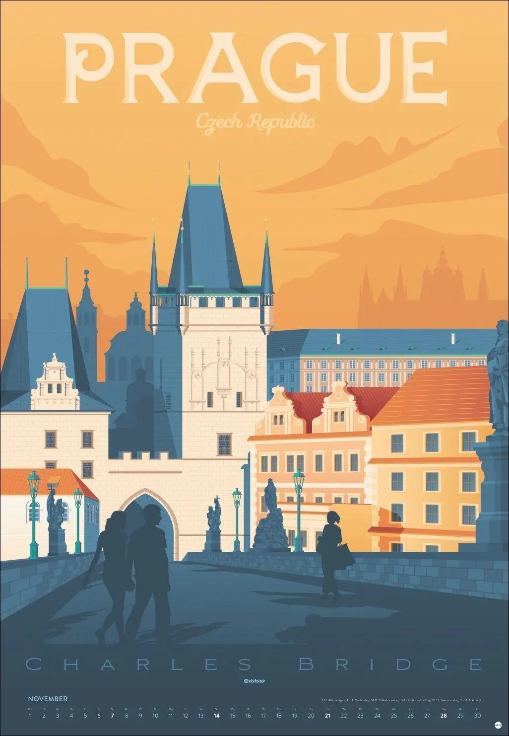 Bild: 9783756418381 | Travel the World Posterkalender 2027 | Olahoop Travel Posters | 14 S.