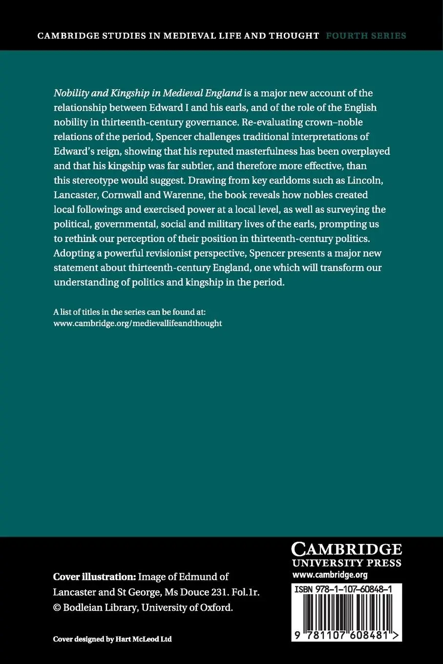 Rückseite: 9781107608481 | Nobility and Kingship in Medieval England | Andrew M. Spencer | Buch