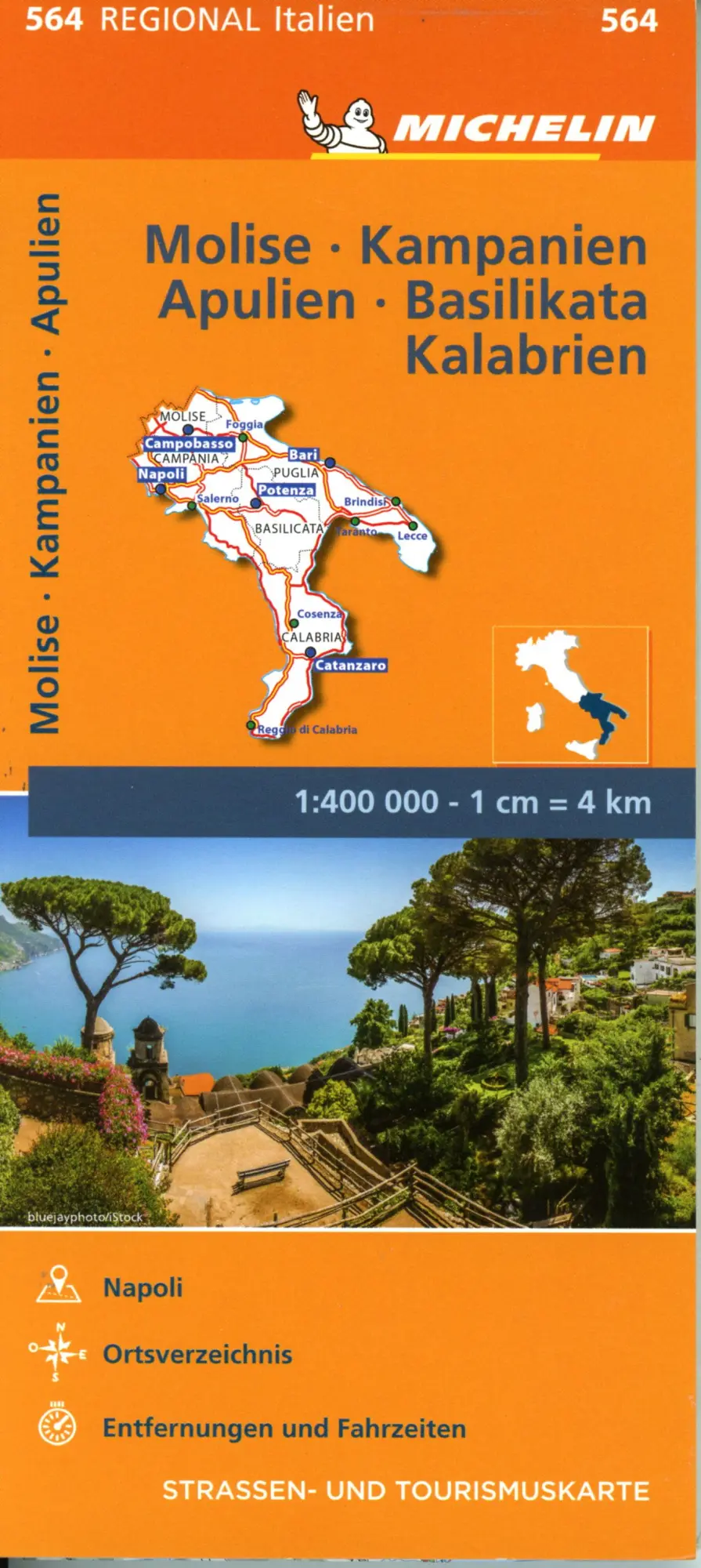 Cover: 9782067228481 | Michelin Molise, Kampanien, Apulien, Basilikata, Kalabrien....
