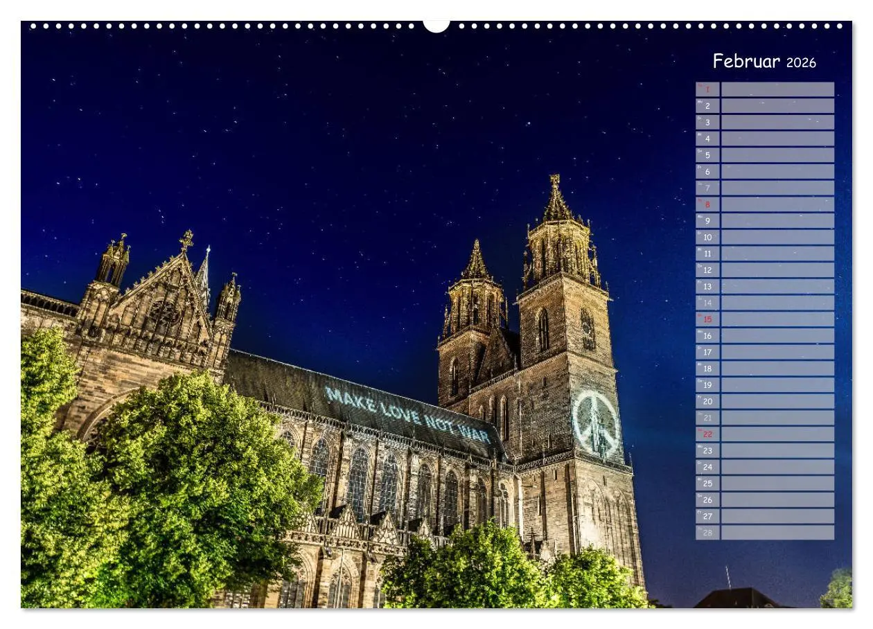 Bild: 9783457978481 | Der Magdeburger Dom 2026 (Wandkalender 2026 DIN A2 quer), CALVENDO...