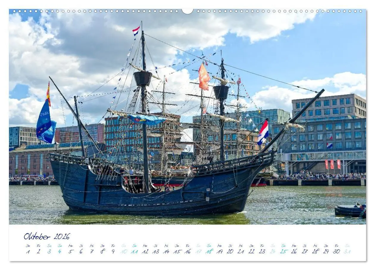 Bild: 9783516688481 | SAIL Amsterdam (hochwertiger Premium Wandkalender 2026 DIN A2...