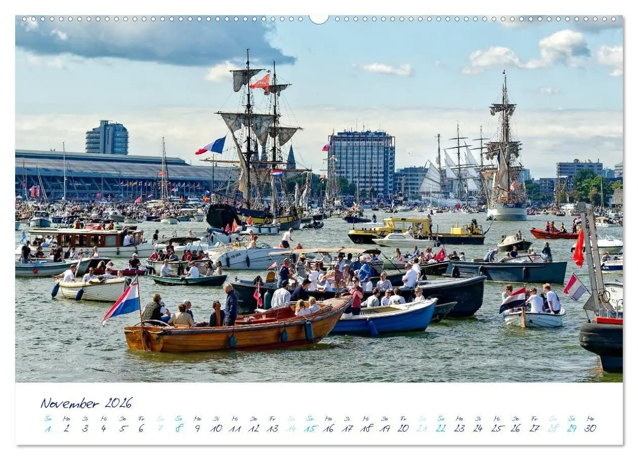 Bild: 9783516688481 | SAIL Amsterdam (hochwertiger Premium Wandkalender 2026 DIN A2...