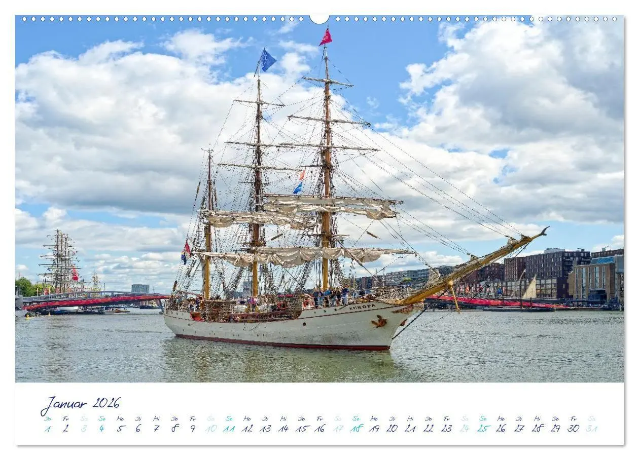 Bild: 9783516688481 | SAIL Amsterdam (hochwertiger Premium Wandkalender 2026 DIN A2...