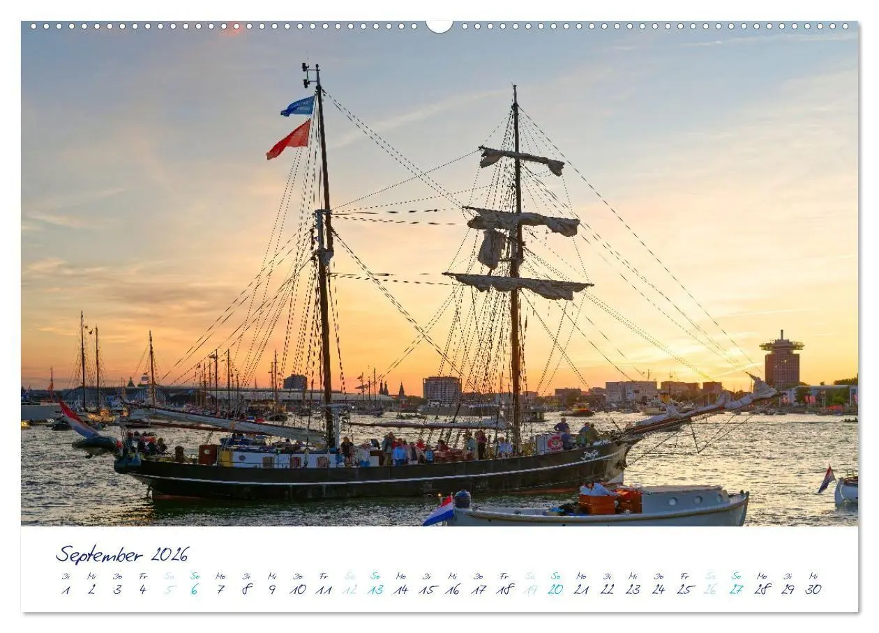 Bild: 9783516688481 | SAIL Amsterdam (hochwertiger Premium Wandkalender 2026 DIN A2...