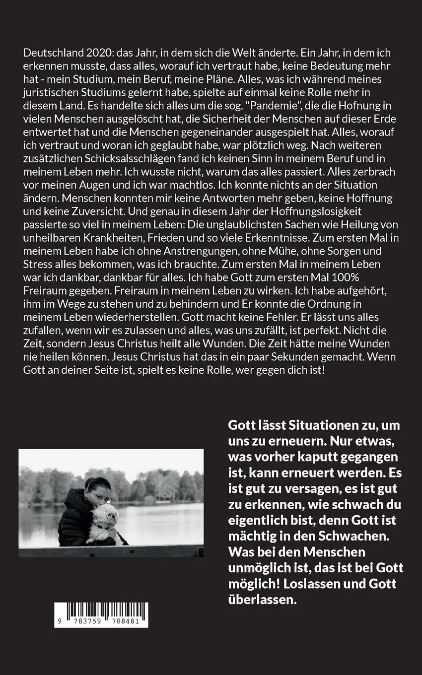 Rückseite: 9783759788481 | Loslassen und Gott überlassen | Atanaska Stoyanova | Taschenbuch
