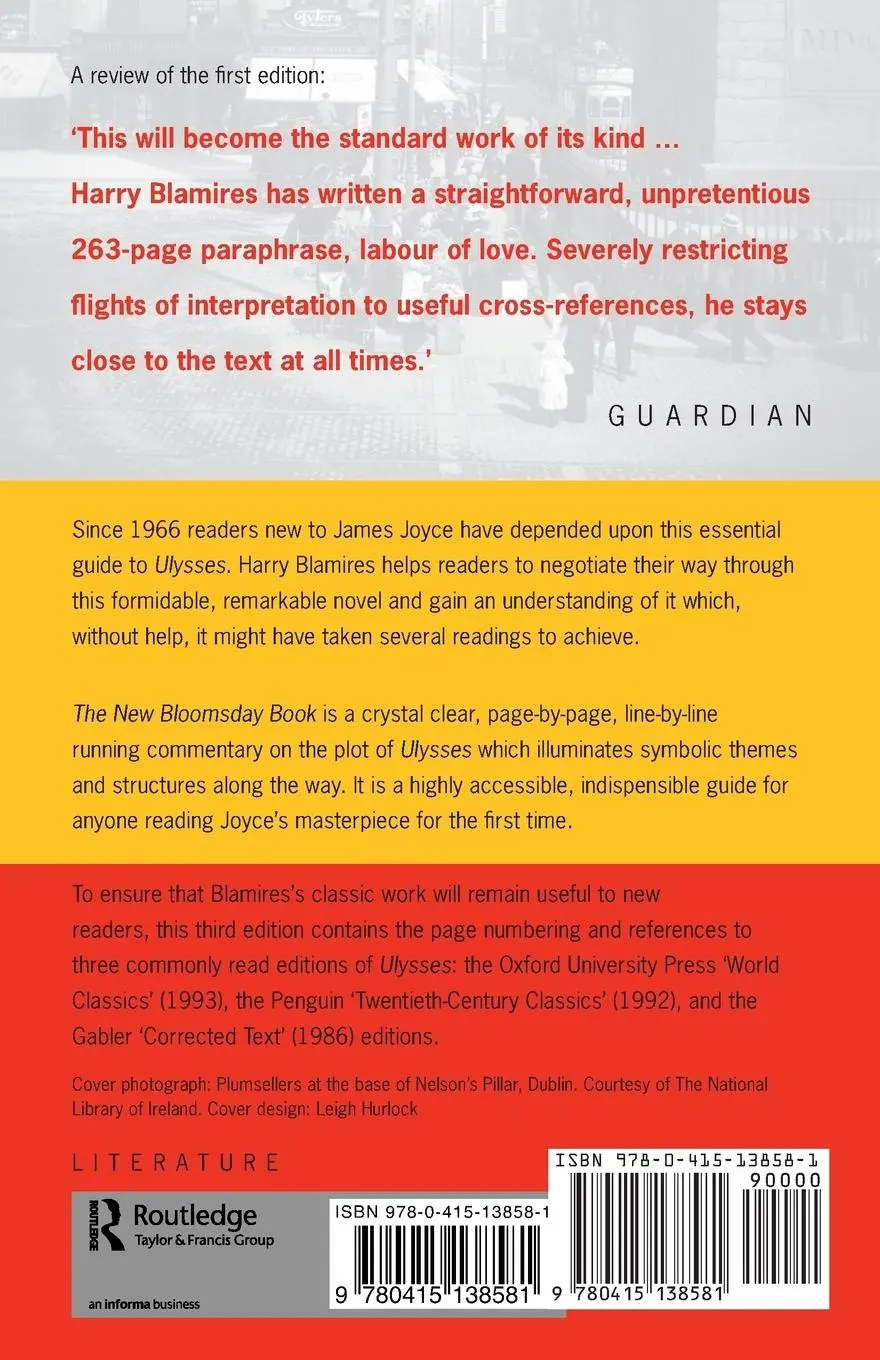 Rückseite: 9780415138581 | The New Bloomsday Book | A Guide Through Ulysses | Harry Blamires